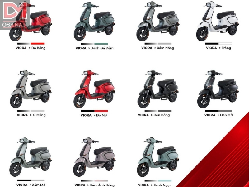 Mẫu mã xe điện đa dạng